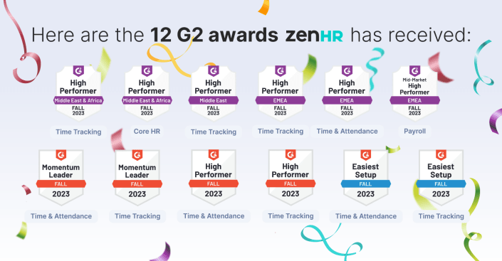 ZenHR Receives 12 New Awards in Multiple G2 Categories
