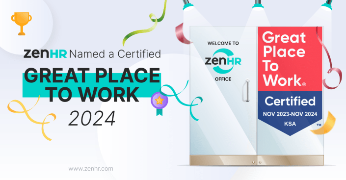 ZenHR Named a Certified Great Place To Work 2024  
