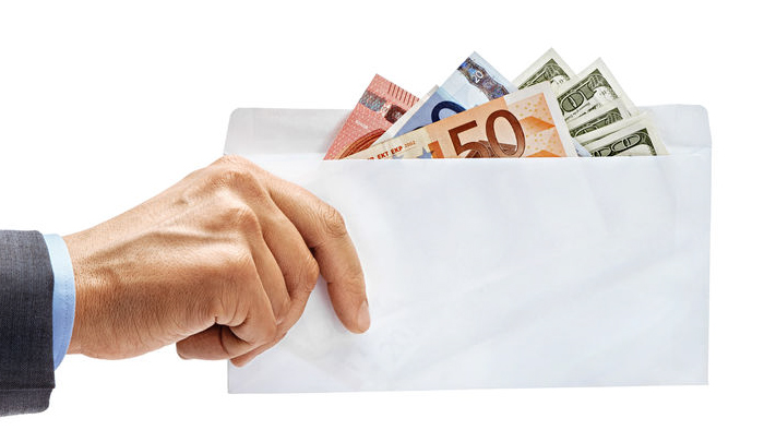 Money in envelope