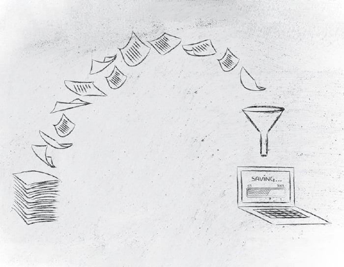 uploading paper to laptops