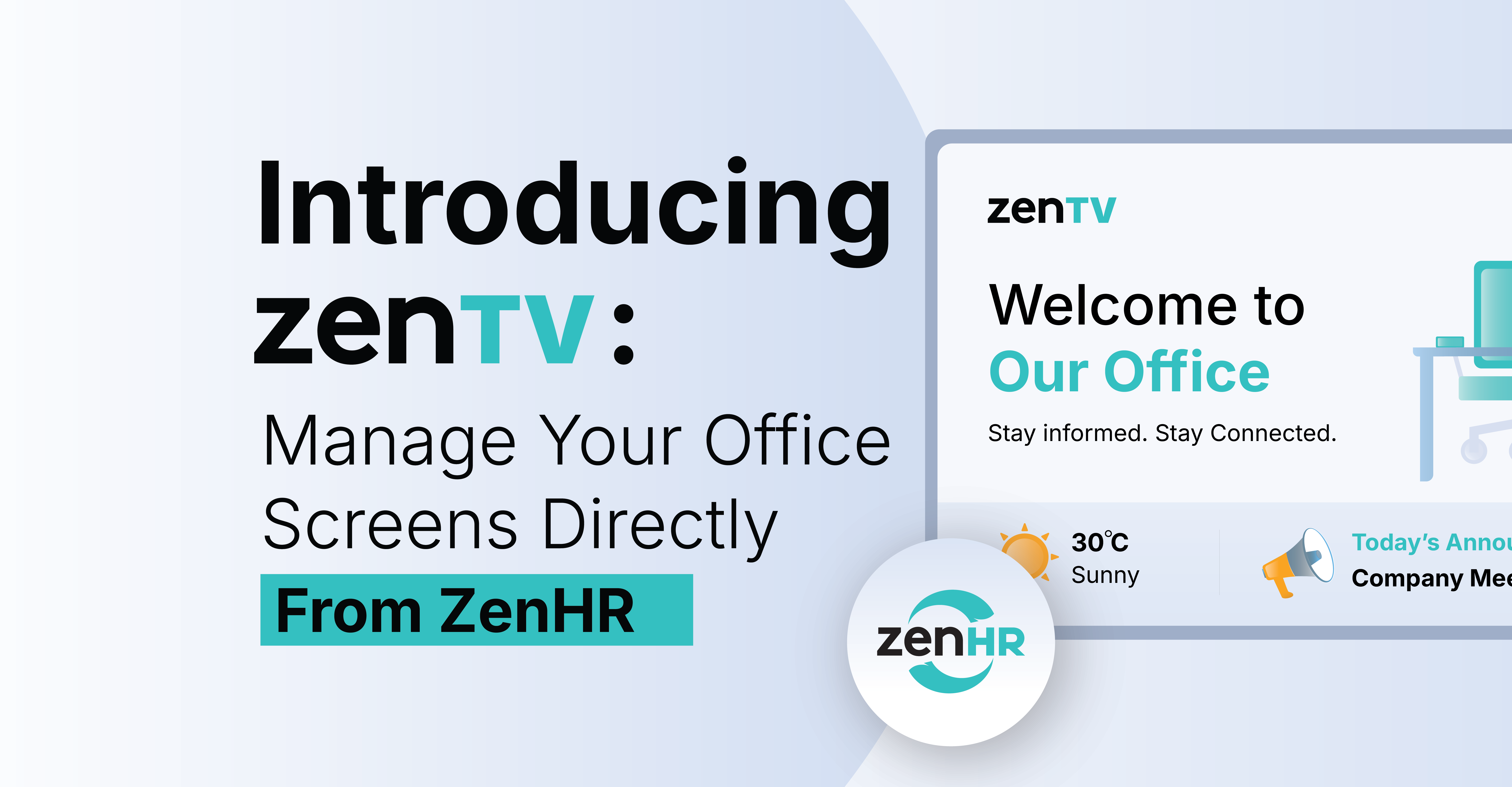 Introducing ZenTV: Manage Your Office Screens Directly From ZenHR