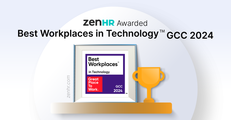 ZenHR Awarded Best Workplaces in Technology™️ – GCC 2024