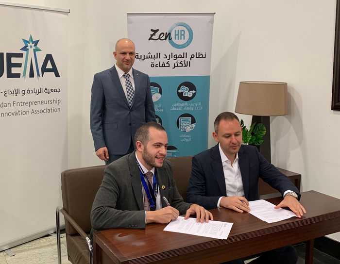 توقيع اتفاقية شراكة ما بين ZenHR Solutions وجمعية الريادة والابداع الاردنية