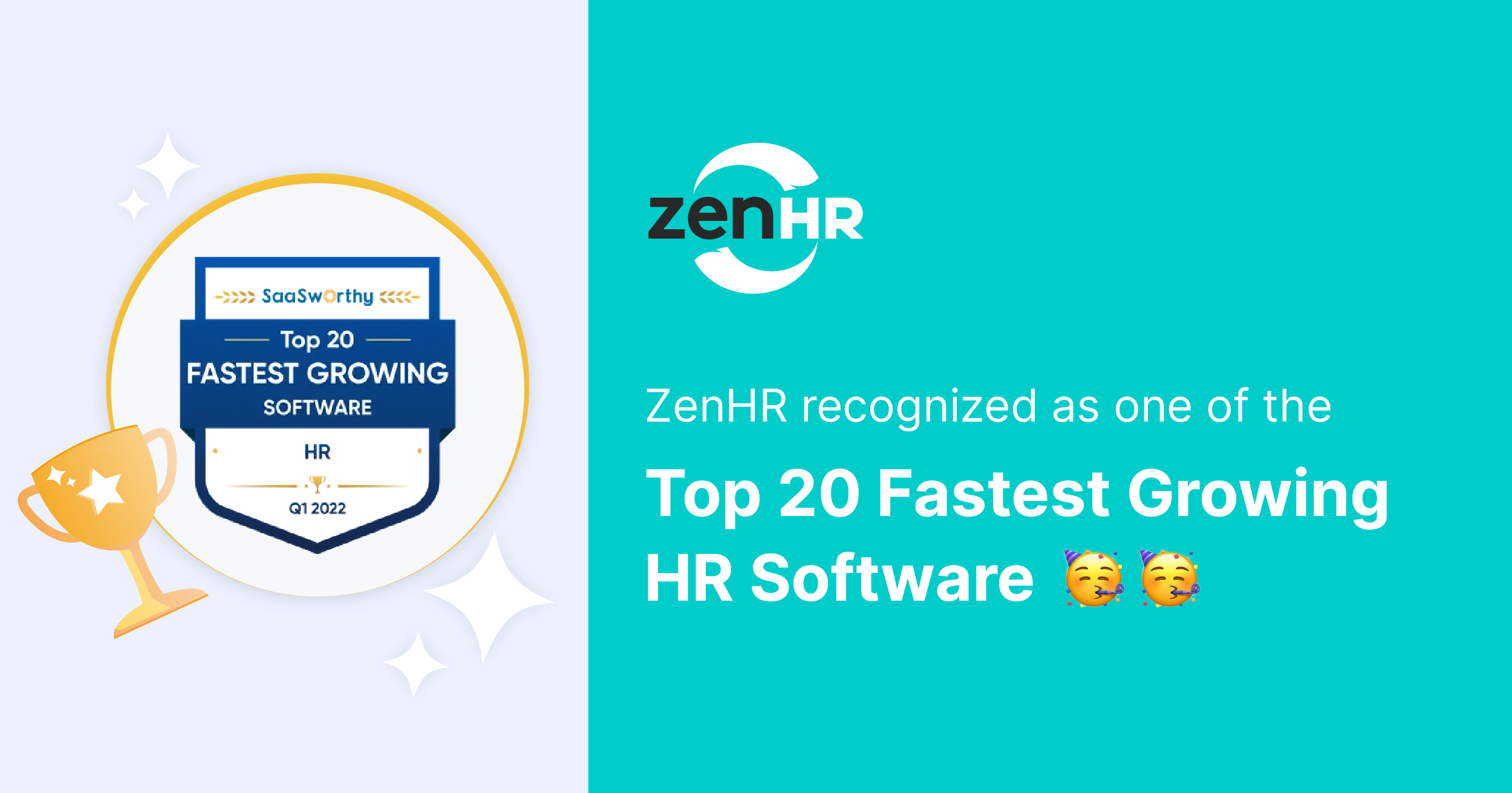 ZenHR recognized as one of the Top 20 Fastest Growing HR Software