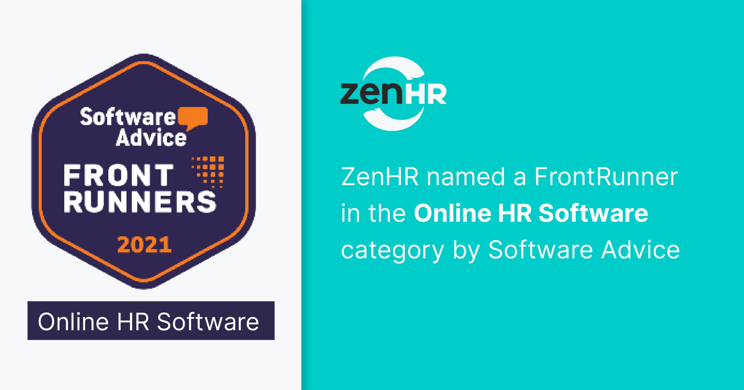 ZenHR’s HR Software Named FrontRunner in “Online HR Software” by Software Advice