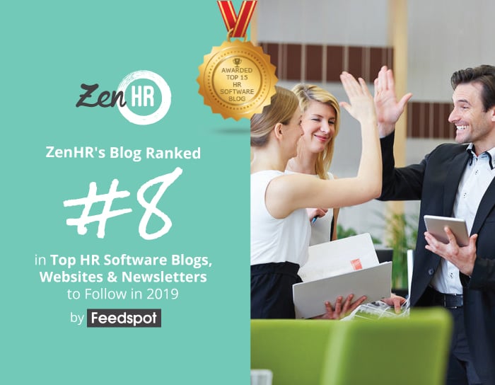 ZenHR Ranks 8th Among Top 15 HR Software Blogs in 2019