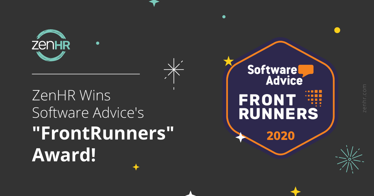 ZenHR Wins Software Advice’s “FrontRunners Award”