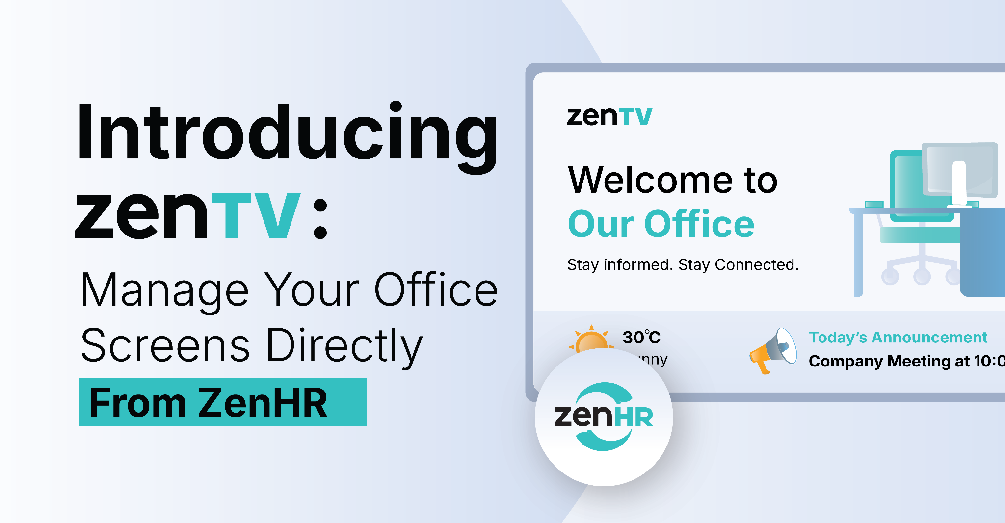 Introducing ZenTV: Manage Your Office Screens Directly From ZenHR